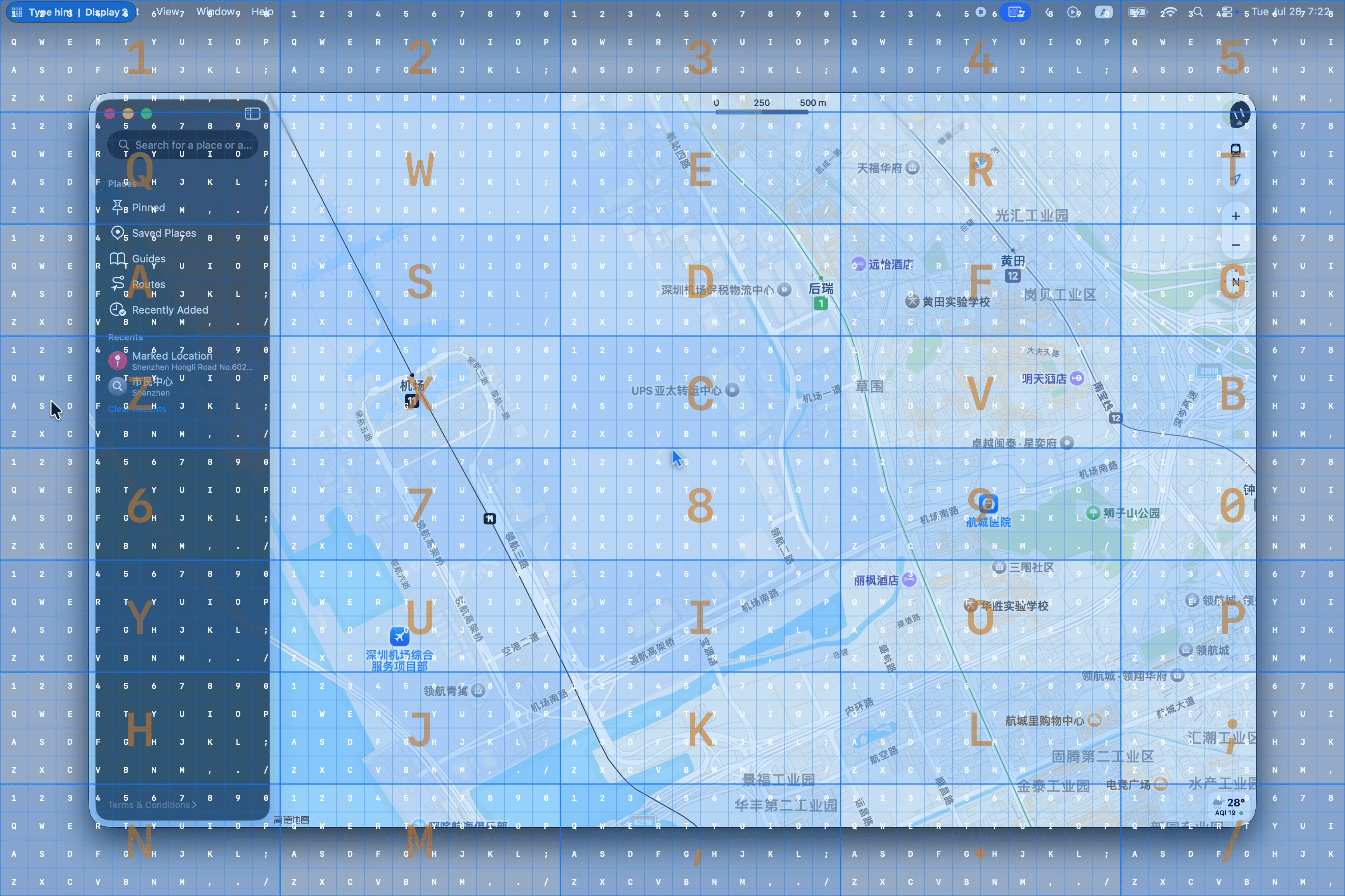 Keyboard Grid